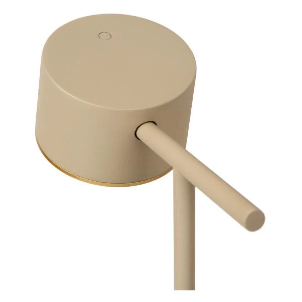 Lucide GIAN - Lámpara de mesa - LED Regul. - 1x9W 2700K - Taupe - detalle 2